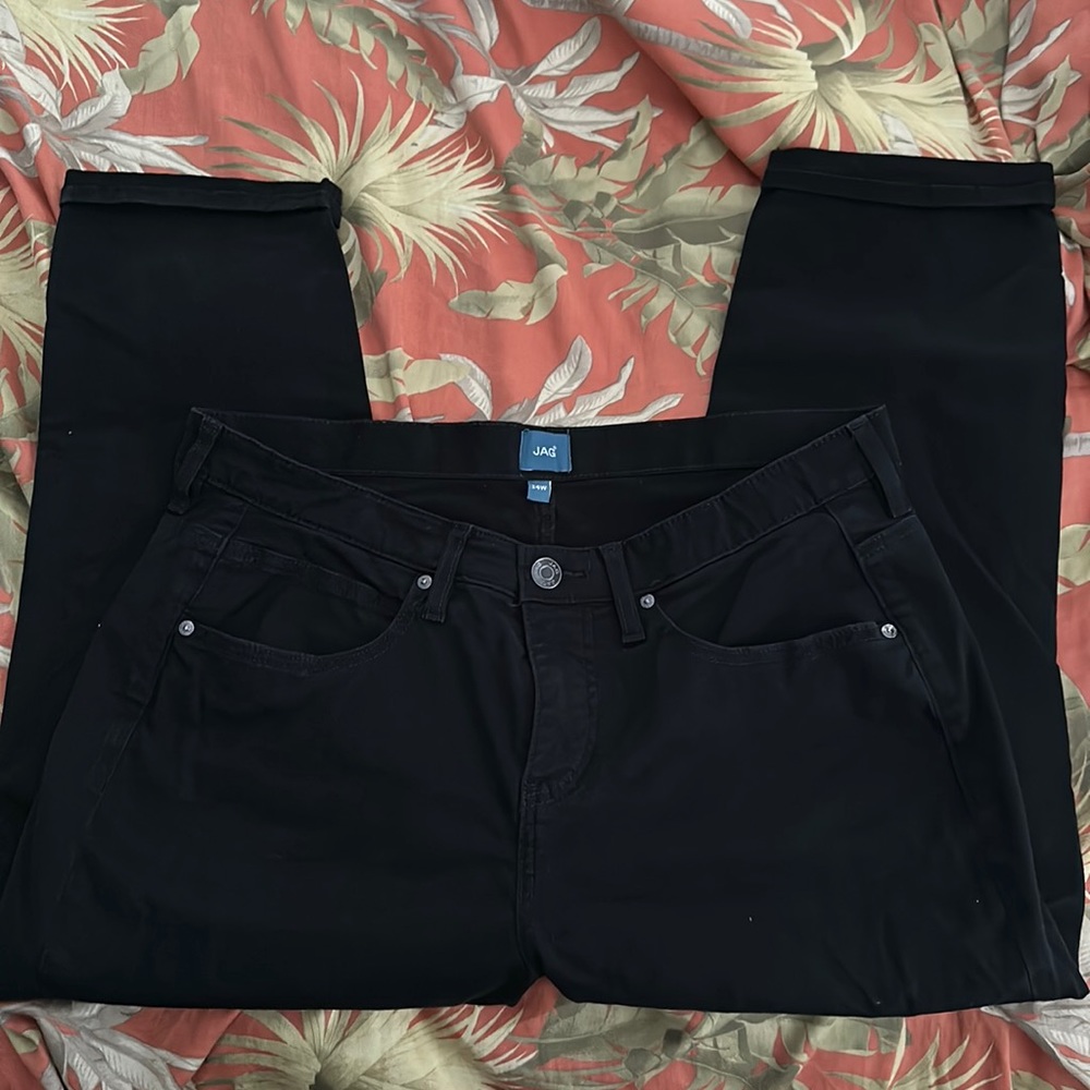 JAG Black Cecilia Capri Pants sz 14W